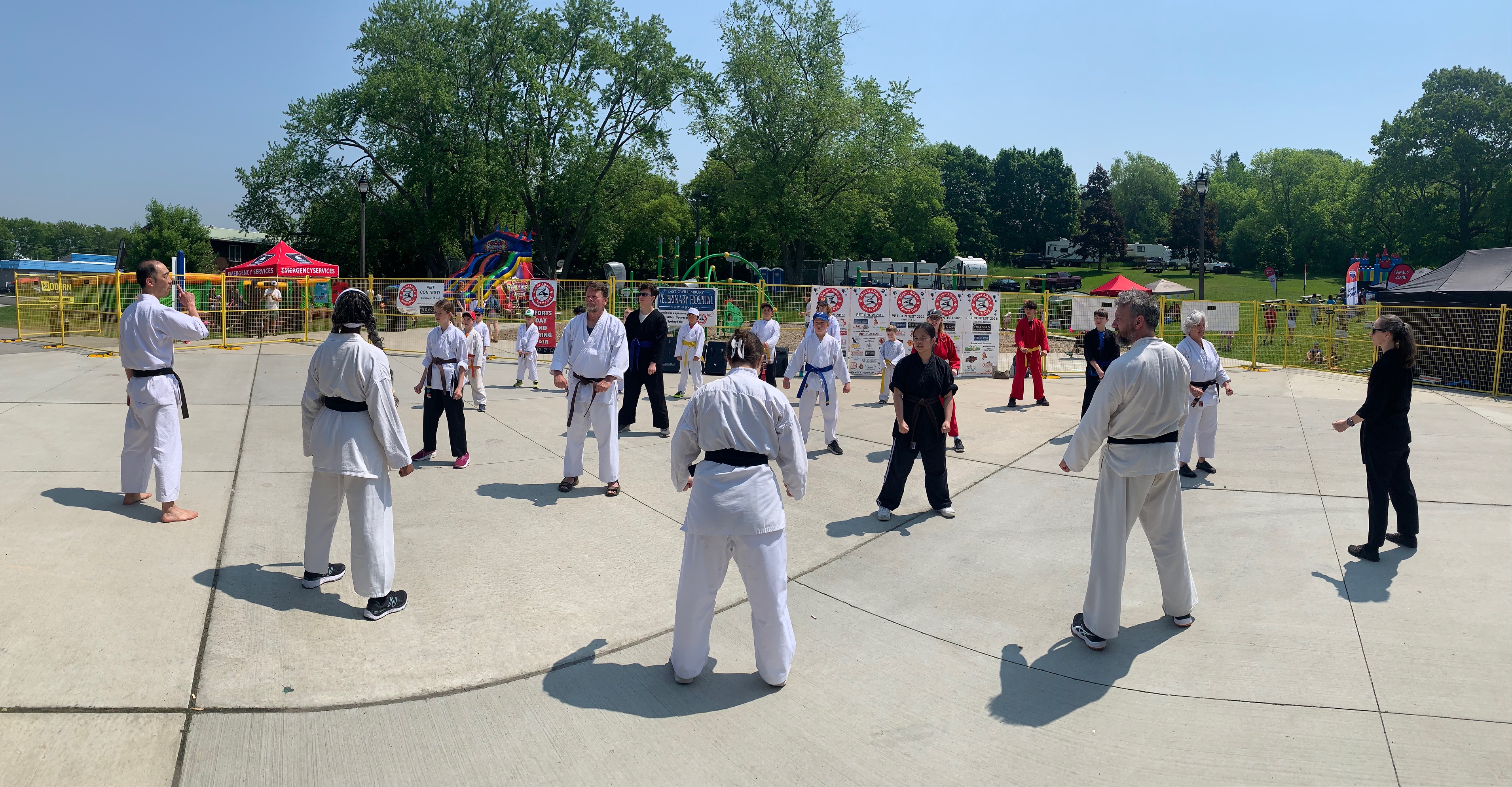 picture of students training